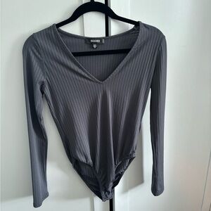 Misguided Bodysuit Gray (Never Worn)